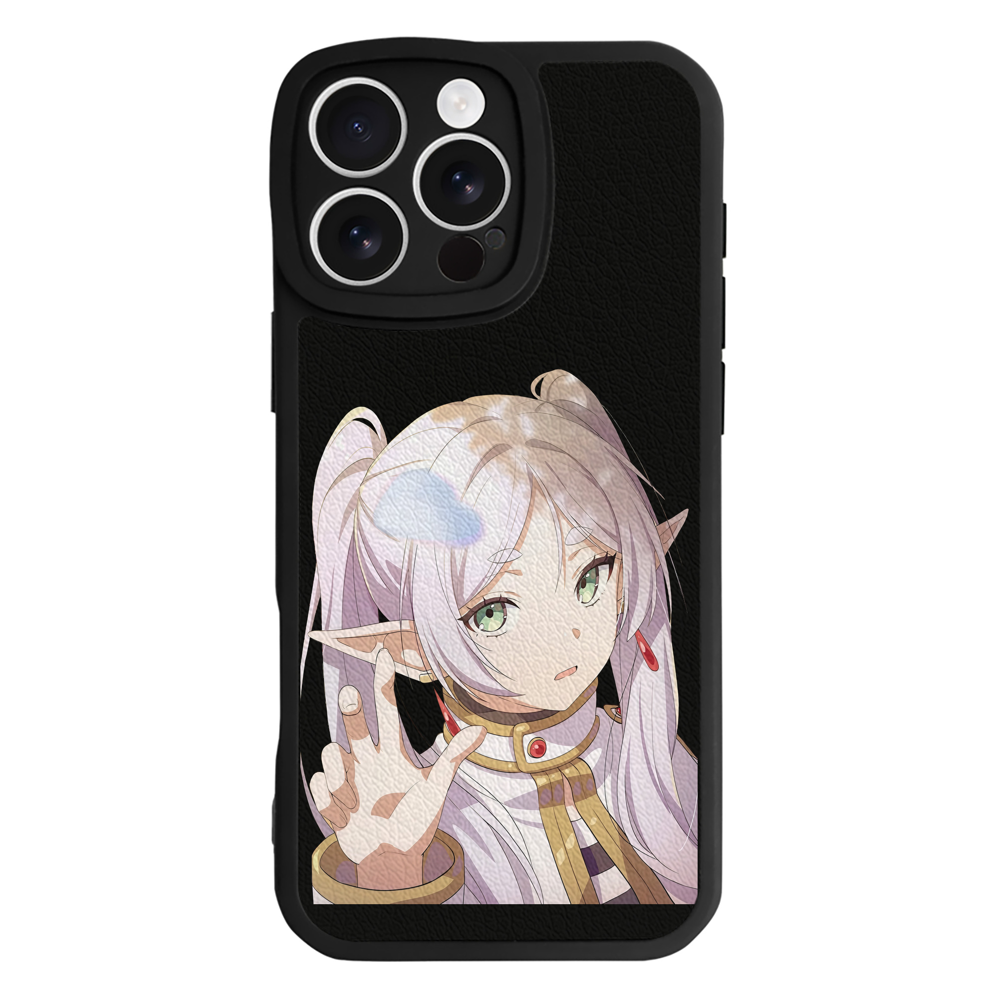 （画像用） 葬送のフリーレン Frieren 【iPhone 16シリーズ対応】シリコンスマホケース（レザー調） 材質：シリコン